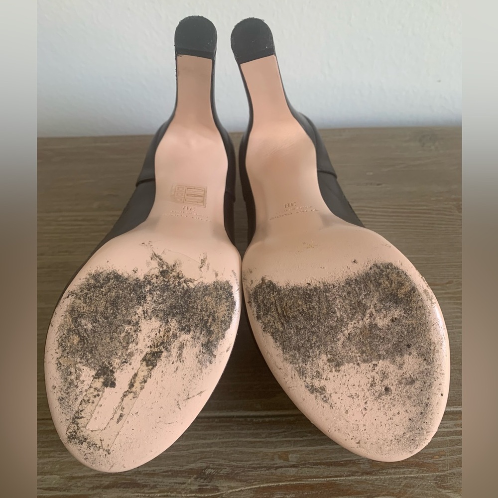 SZ 38 US 7.5 Red V Valentino Vintage Black 5” Heels - Picture 11 of 11